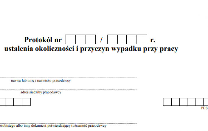 Protokół powypadkowy - ważność badań lekarskich i szkoleń okresowych BHP a COVID-19