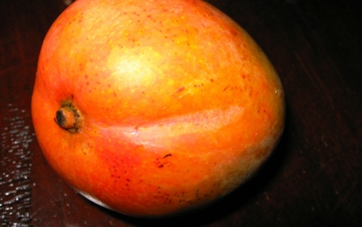 Sałatka na ciepło z mango i migdałami