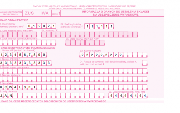 Pamiętaj o złożeniu ZUS IWA