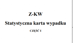 Nowy wzór statystycznej karty wypadku (Z-KW) - zmiany od 2023 roku