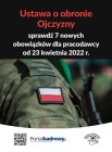 sprawdź 7 nowych obowiązków dla pracodawcy od 23 kwietnia 2022 r.