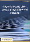 Kryteria oceny ofert wraz z przykładowymi opisami