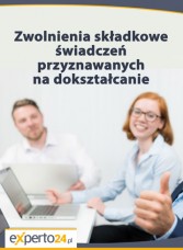 Zwolnienia składkowe świadczeń przyznawanych na dokształcanie