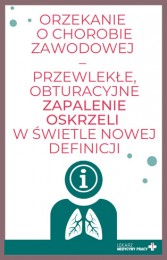 Orzekanie o chorobie zawodowej – przewlekłe, obturacyjne zapalenie oskrzeli w świetle nowej definicji