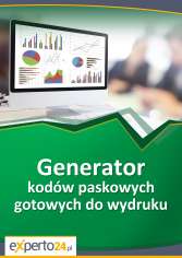 Generator kodów paskowych gotowych do wydruku