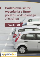  Podatkowe skutki wycofania z firmy pojazdu wykupionego z leasingu