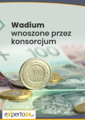 Wadium wnoszone przez konsorcjum