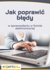 Jak poprawić błędy w sprawozdaniu w formie elektronicznej